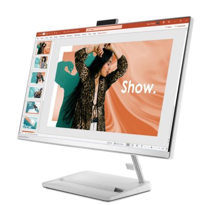 Lenovo AIO3 (F5IN) Desktop (Intel® Core™ i5-12450H, 8C (4P + 4E) / 12T, P-core 2.0 / 4.4GHz, E-core 1.5 / 3.3GHz, 12MB / 16gb Ram / 512GB SSD / 27″ FHD)