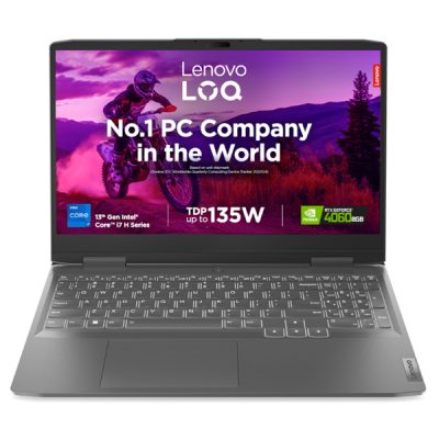 Lenovo LOQ (V8IN) Laptop (Intel Core i7-14700HX / 1x 16GB SO-DIMM DDR5-5600 / 1TB SSD M.2 2242 PCIe 4.0×4 NVMe / NVIDIA GeForce RTX 4060 8GB GDDR6)