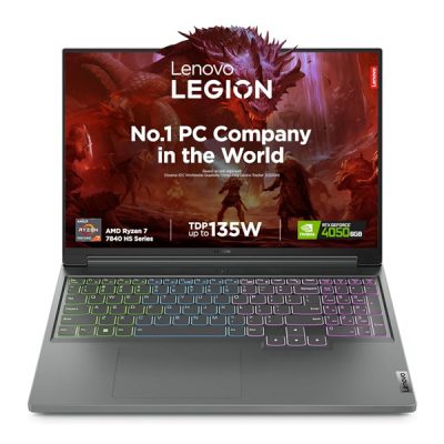 Lenovo LEGION Slim5 (4SIN) Laptop (Intel® Core™ i7-14650HX, 16C (8P+8E) / 24T, P-core 2.2 / 5.2GHz, E-core 1.6 / 3.7GHz, 30MB / 1x16GB SO-DIMM DDR5-5600 / 1TB SSD M.2 2280 PCIe® 4.0×4 NVMe® / NVIDIA® GeForce RTX™ 4060 8GB GDDR6)