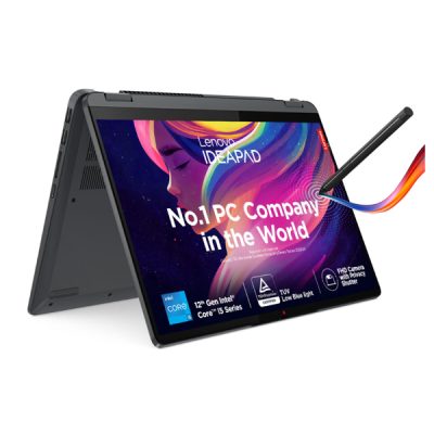 Lenovo IP Flex5 (82R700KHIN) Laptop (Intel® Core™ i3-1215U, 6C (2P + 4E) / 8T, P-core 1.2 / 4.4GHz, E-core 0.9 / 3.3GHz, 10MB /8GB Soldered LPDDR4x-4266 / 512GB SSD M.2 2242 PCIe 4.0×4 NVMe / WIN11 / Ms Off 2021)