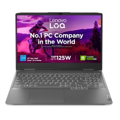 Lenovo LOQ (0PIN/PJIN) Laptop (Intel® Core™ i5-12450HX, 8C (4P + 4E) / 12T, P-core up to 4.4GHz, E-core up to 3.1GHz, 12MB / 16GB  ddr5 Ram/512GB SSD / NVIDIA GeForce RTX 3050 6GB GDDR6 /15.6″ FHD)