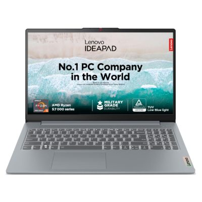 Lenovo IP SLIM3 (EWIN/8TIN) Laptop (AMD Ryzen™ 5 7520U (4C / 8T, 2.8 / 4.3GHz, 2MB L2 / 4MB L3) / 8GB Ram (No Upgrade) / 512GB SSD / W11 / H&S2021 / 15.6″FHD)