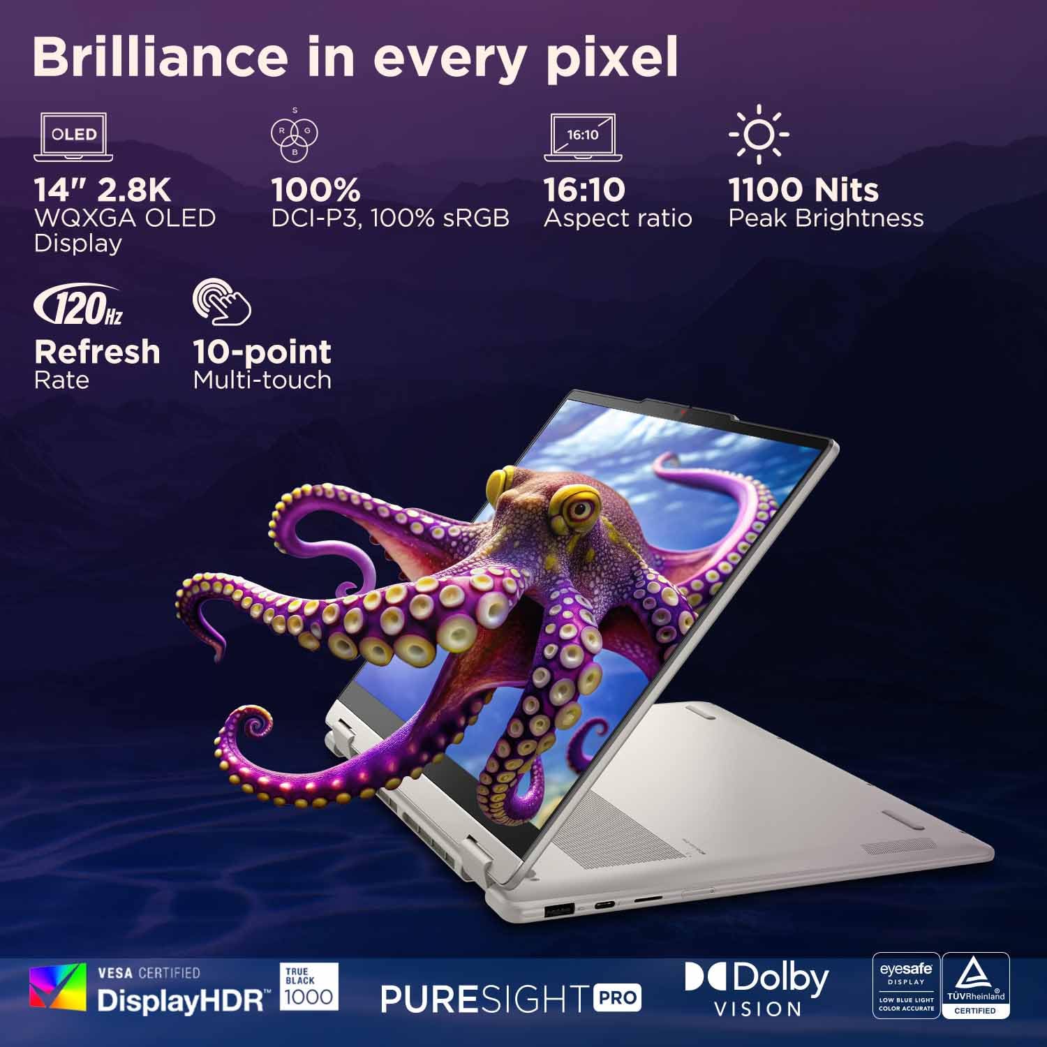Lenovo Yoga 7 (83JQ000NIN) Laptop (Intel® Core™ Ultra 7 258V / 1TB