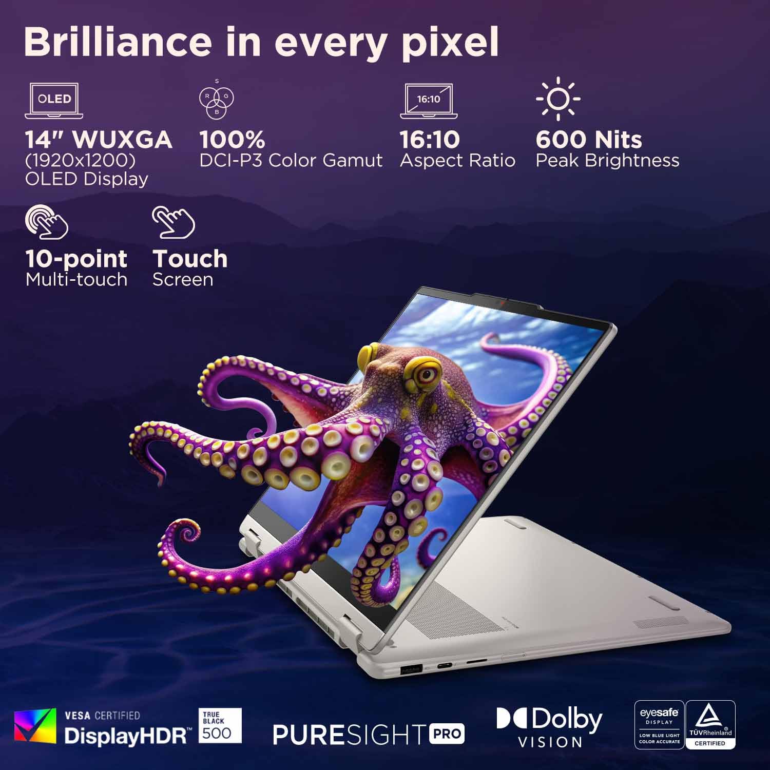 Lenovo Yoga 7 (83JQ000VIN ) Laptop (Intel® Core™ Ultra 7 258V / 8C